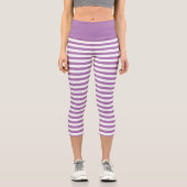 Leggings Capri Motif simple Pastel violet (Recto)