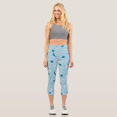 Leggings Capri Motif Sky & Space bleu (Recto)