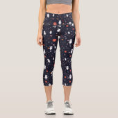 Leggings Capri Motif spatial (Recto)