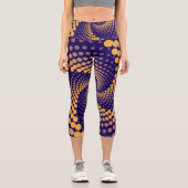 Leggings Capri Motif spiral Vortex (Recto)