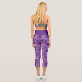 Leggings Capri Motif tendance Purple Paisley (Verso)