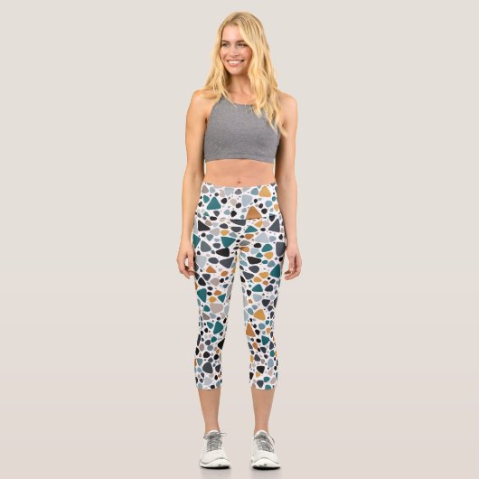 Leggings Capri Motif Terrazzo (Recto)