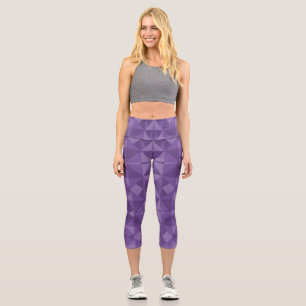 Leggings Capri Motif triangle géométrique Abstrait