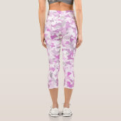 Leggings Capri Motif Triangle Gris Violet (Verso)