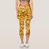 Leggings Capri Motif Triangle Orange Marron (Verso)