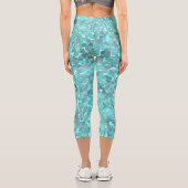 Leggings Capri Motif turquoise (Verso)