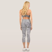Leggings Capri Motif unique gris chic (Verso)