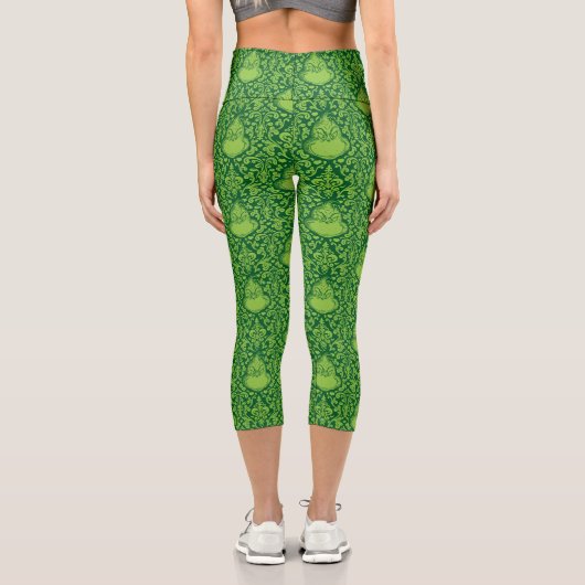 Leggings Capri Motif vert orange (Verso)