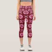 Leggings Capri Motif vibrant multicolore (Recto)
