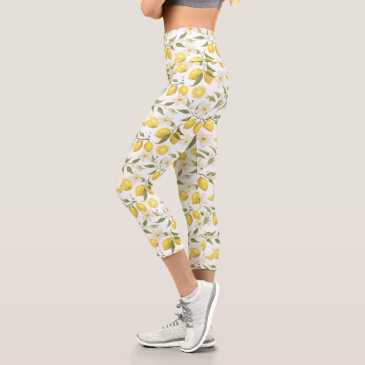 Leggings Capri Motif vintage Lemon Tree (Gauche)
