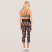 Leggings Capri Motif Whimsical Halloween Night Sky (Verso)
