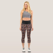 Leggings Capri Motif Whimsical Halloween Night Sky (Recto)