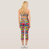 Leggings Capri Motifs de bande dessinée (Verso)