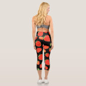 Leggings Capri Motifs de fraises (Verso)