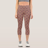 Leggings Capri Mousse de mocha florale (Recto)