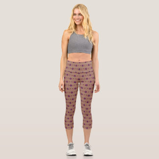Leggings Capri Mousse de mocha florale