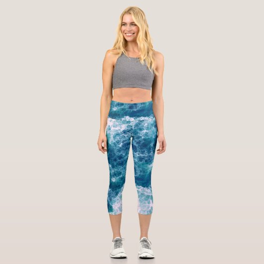 Leggings Capri Mousse mer (Recto)