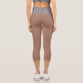 Leggings Capri mousse mocha et polkadot (Verso)