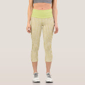 Leggings Capri Moutarde Gingham (Recto)