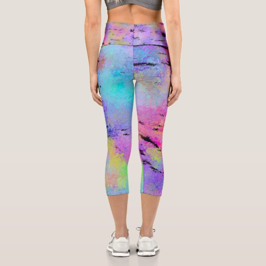 Leggings Capri Multicolor Abstrait (Verso)