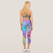 Leggings Capri Multicolor Abstrait (Verso)