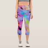Leggings Capri Multicolor Abstrait (Recto)