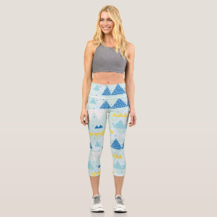 Leggings Capri Multicolor Party : Amusant Motif sans couture.