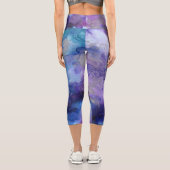 Leggings Capri MultiColor violet  (Verso)