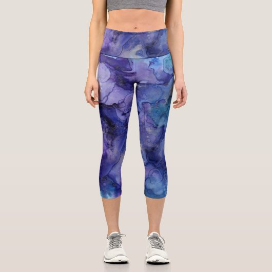 Leggings Capri MultiColor violet  (Recto)