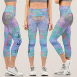 Leggings Capri Mur Abstraite de muelle 0463<br><div class="desc">Peinture "Muelle Los Peines Pelican 0463" Collection Conception créée à partir de ma peinture "Muelle Los Peines Pelican 0463" capturant un pélican sur un bateau qui semblait avoir revendiqué comme le sien. Muelle Los Peines à Puerto Vallarta,  Mexique. Produits correspondants disponibles dans cette collection.</div>