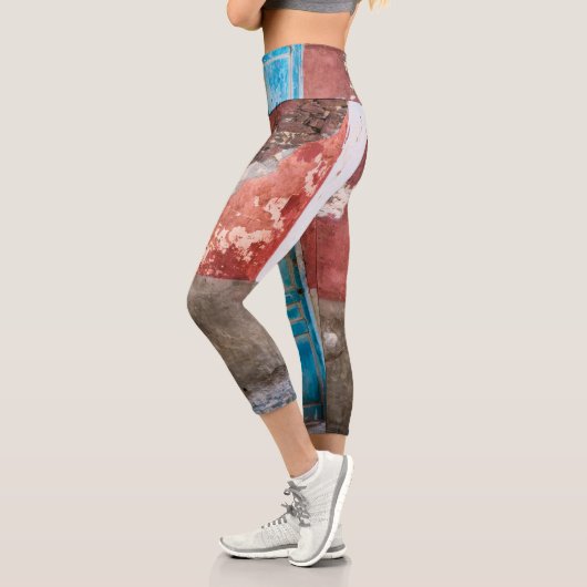 Leggings Capri Mur coloré avec porte bleue (Gauche)
