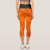 Leggings Capri Mur De Béton Grungy Halloween Et Noir (Verso)