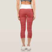 Leggings Capri mur de briques rouges (Verso)