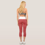 Leggings Capri mur de briques rouges (Verso)