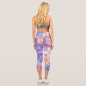 Leggings Capri Mur de fleurs (Verso)