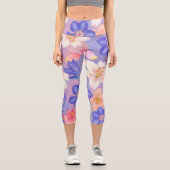 Leggings Capri Mur de fleurs (Recto)
