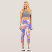 Leggings Capri Mur de fleurs (Recto)