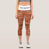 Leggings Capri mur en brique (Recto)