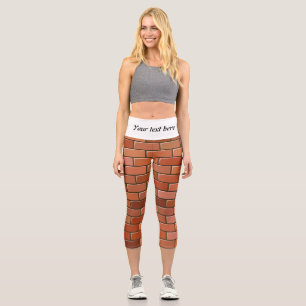 Leggings Capri mur en brique