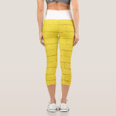 Leggings Capri mur en brique jaune (Verso)