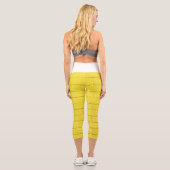 Leggings Capri mur en brique jaune (Verso)