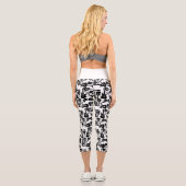 Leggings Capri Musique Motif de guitare électrique sur mesure (Verso)