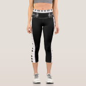 Leggings Capri Musique piano (Recto)