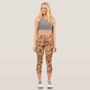 Leggings Capri Navires-fusée vintages pour engins spatiaux Motif 