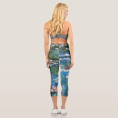 Leggings Capri Nénuphars de Claude Monet, Impressionnisme Vintage (Verso)