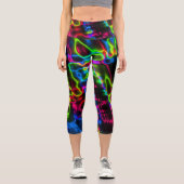 Leggings Capri Neon Bright Capri Yoga Pants (Recto)