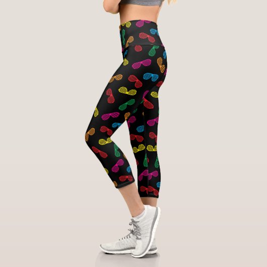 Leggings Capri Neon Classic Lunettes de soleil Motif (Gauche)