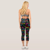 Leggings Capri Neon Classic Lunettes de soleil Motif (Verso)