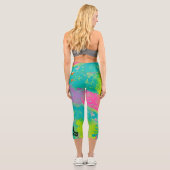 Leggings Capri Neon Dreams Abstrait (Verso)