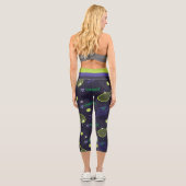 Leggings Capri 💚 Neon green J'aime le tennis (Verso)